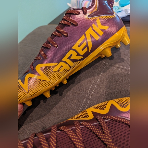 Adidas‎ Freak 22 Burgundy/Yellow Washington Football Cleats Size 15 HP8771 main image 3